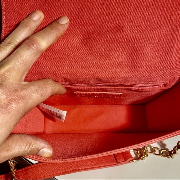 Bright  peach pink medium crossbody bag - Picture 9 of 16